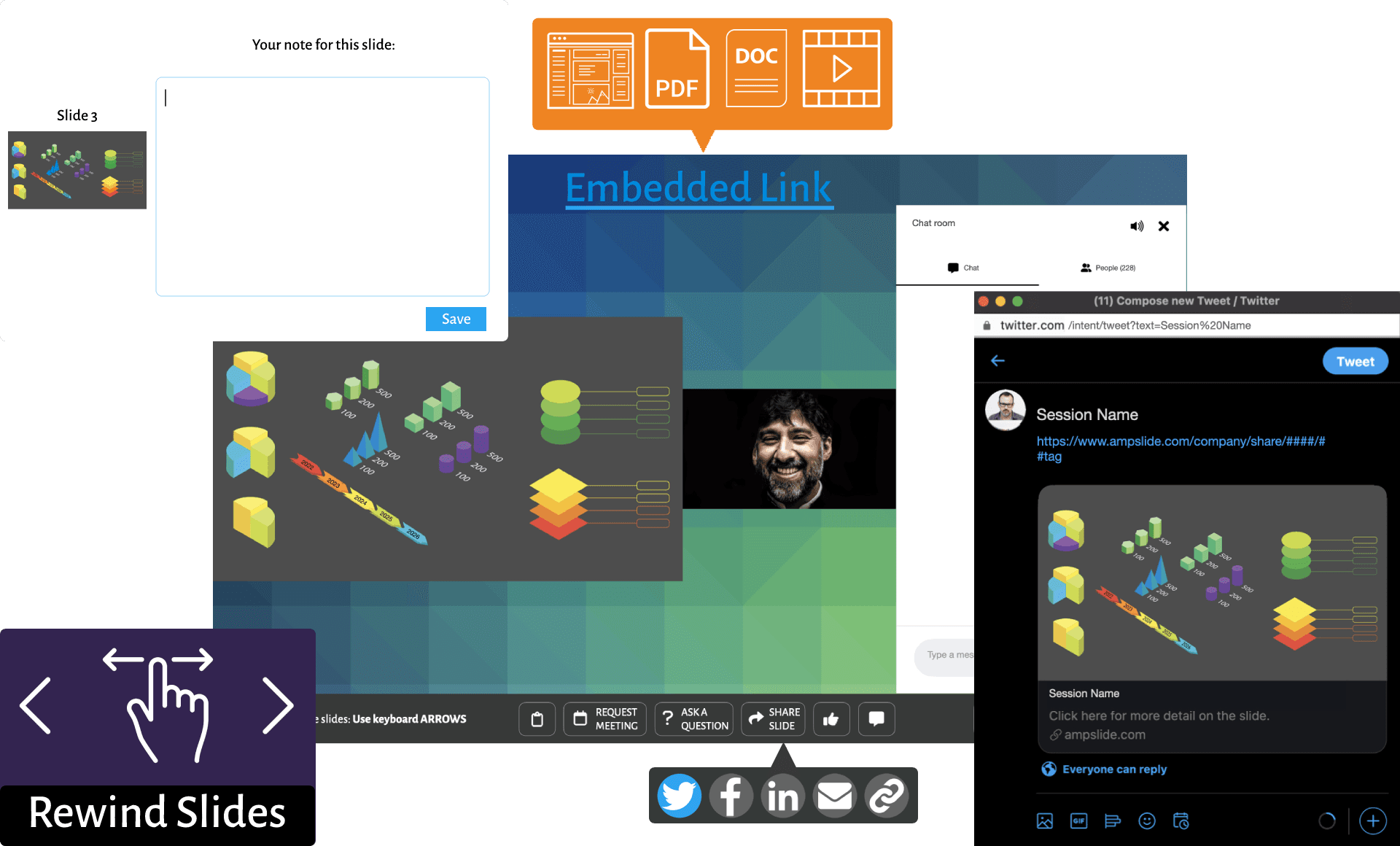 Engage event attendees by giving them the power to interact with live presentations