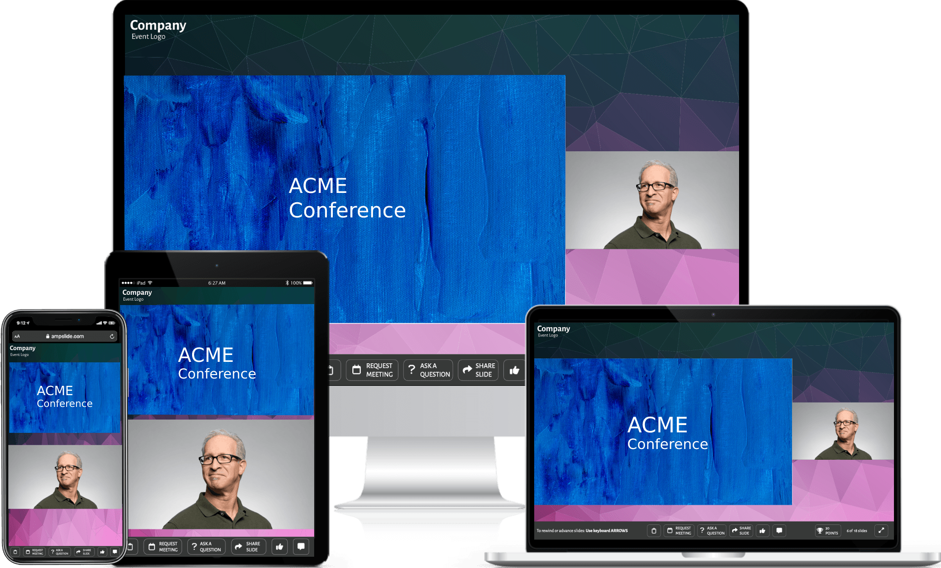 Host conferences that engage all attendees: virtual, in-person, and hybrid